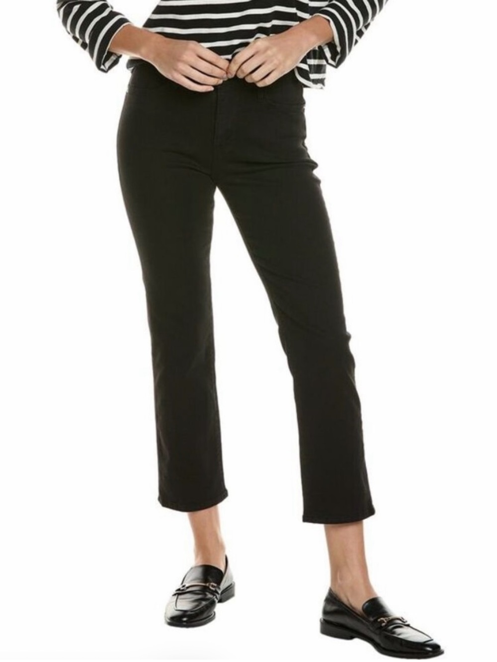 FRAME NEW LE HIGH STRAIGHT Hi Rise Straight Fit Jean Black Womens Size 32